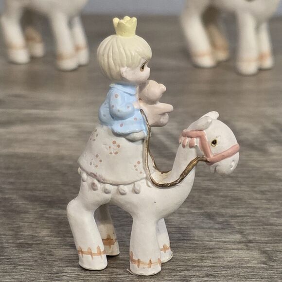 VTG Enesco Precious Moments “They Followed The Star” Miniature Pewter Magi 1990 - Picture 12 of 16